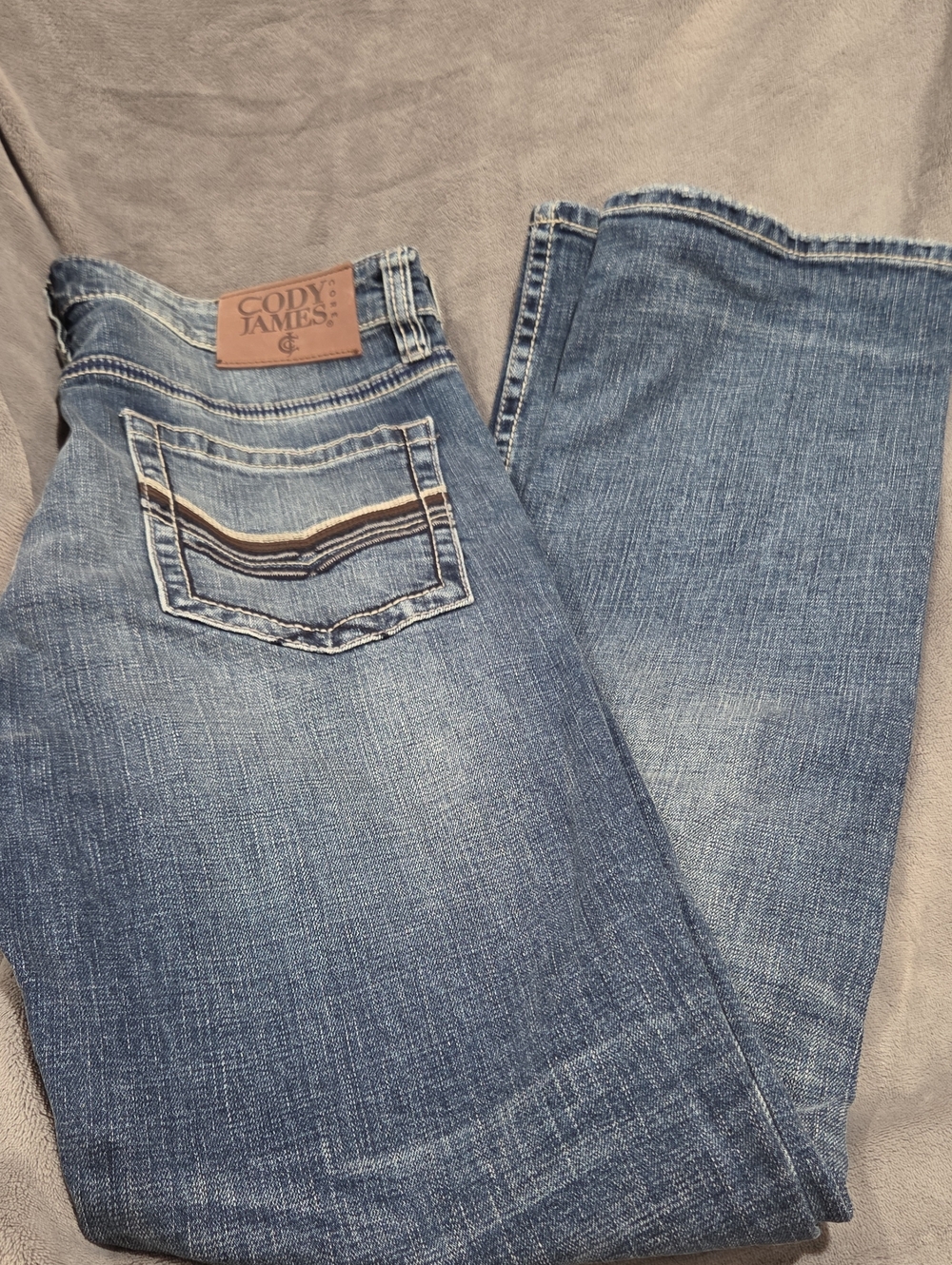 Cody James Men’s Blue Bootcut Jeans
